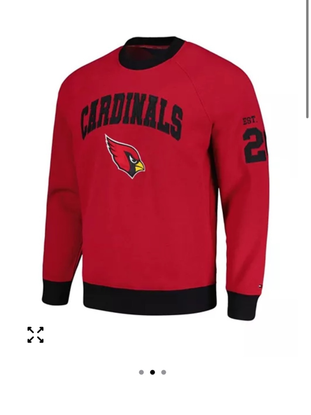 Men’s Arizona Cardinals Tommy Hilfiger pullover sweatshirt